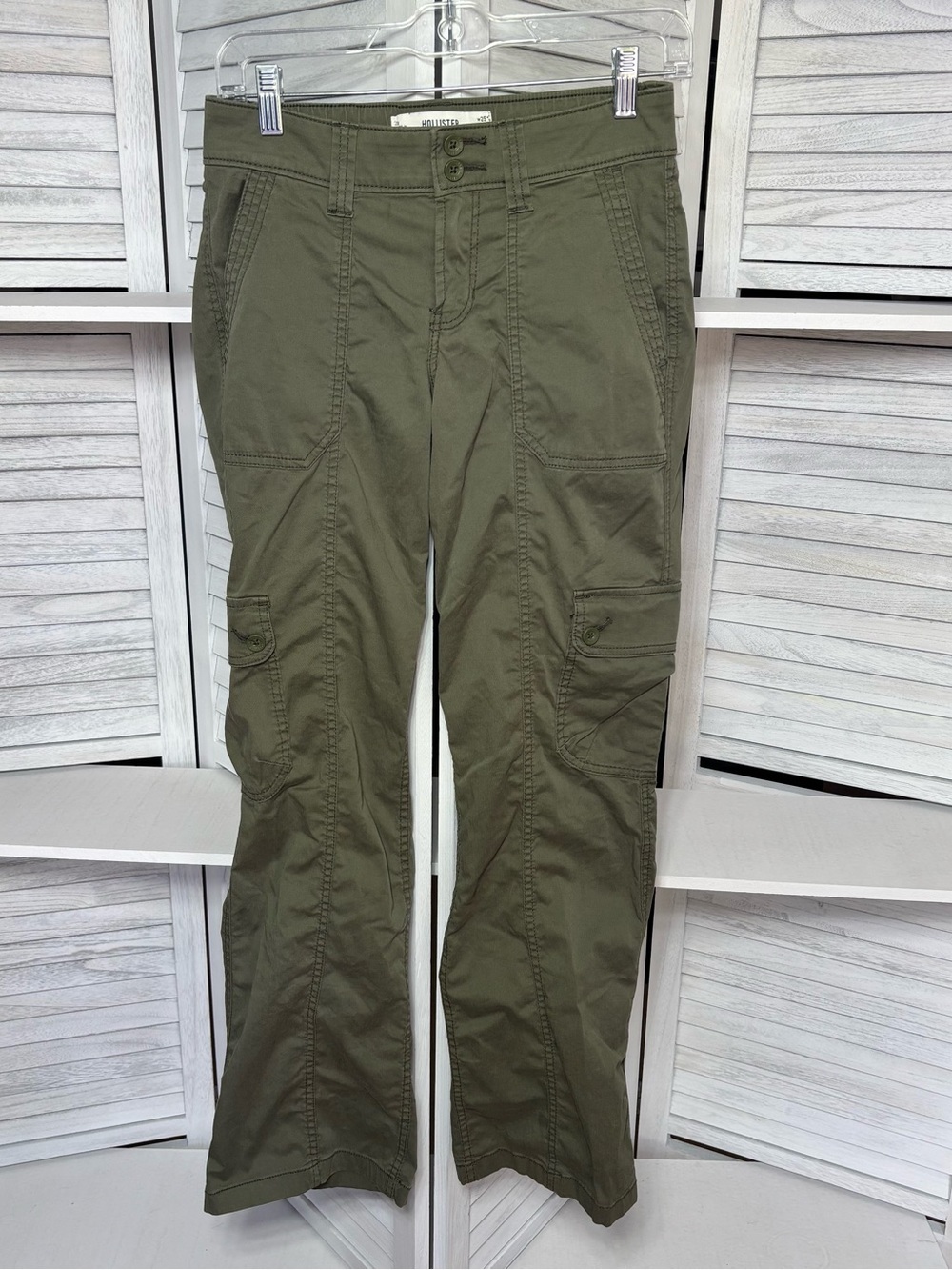 Hollister Olive Green Cargo Utility Pants Size 25 Short